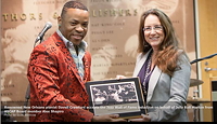 Composer/pianist Davell Crawford with Alex at the ASCAP Jazz Wall of Fame in NYC, June 15, 2015.